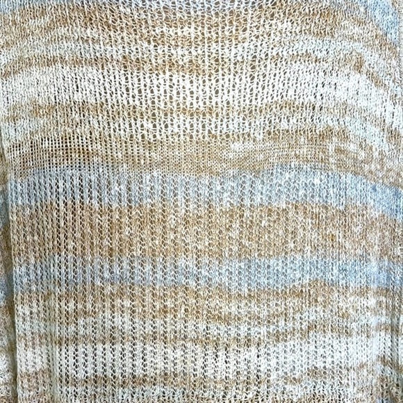 Free People - High Low Sleeveless Boho Stripe Sweater Tunic Size Small - Picture 4 of 14